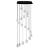 Wisząca lampa do salonu CHEPEN LE44427 LED 87W 3000K czarna chrom
