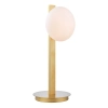 Owalna stołowa lampa Tauri TAU4235 kulista szklana biała złota