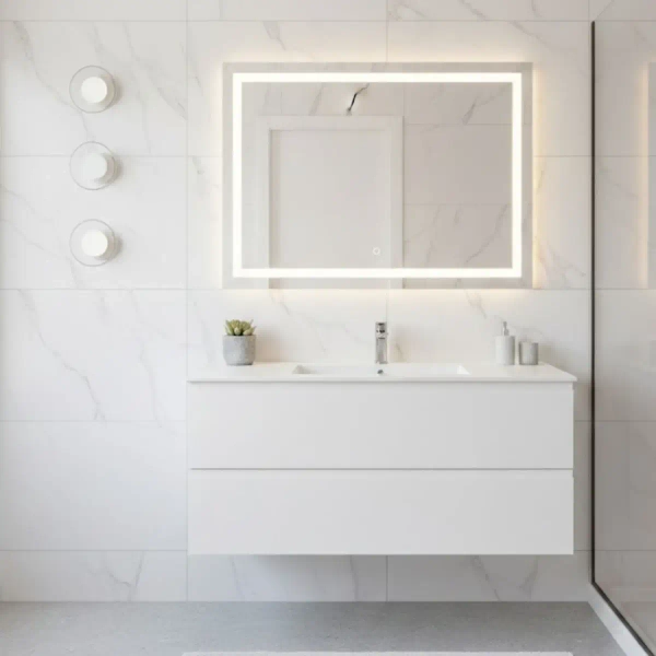 Kinkiet ścienny art deco DONUT ST-5072W biały szklany metalowy LED 6W do sypialni