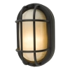 Loftowy ogrodowy kinkiet Salcombe SAL5222 żebrowany IP44 czarny