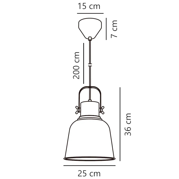 Lampa wisząca nad stół Adrian 48793003 retro antracyt