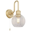 Kulista lampa ścienna L&-195507 Light& ball szklana złota przezroczysta