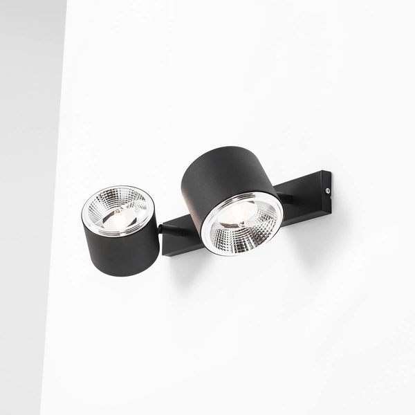 Ścienna lampa do czytania Bot 1047D tubki do sypialni czarne