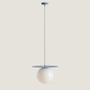 Jadalniana lampa wisząca Loop 1125G16_L Aldex molekułowa niebieski