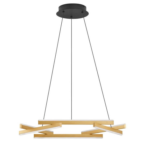 Designerska lampa zwieszana Balta LE43529 LED 38W 3000K złota czarna