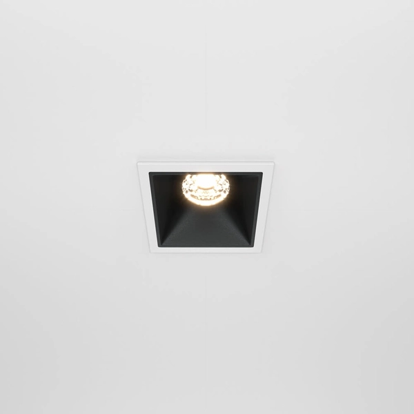 Lampa sufitowa Alfa DL043-01-10W3K-D-SQ-WB LED 10W 3000K wpust biały czarny