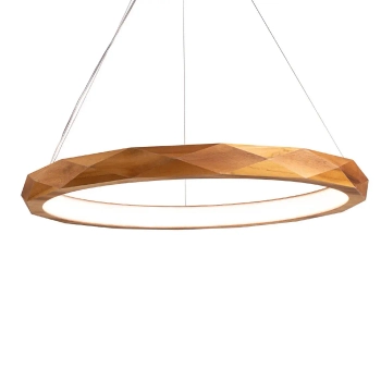 Wisząca lampa ring Angular QN-ANGULAR-RING-LED-80-TEAK LED 29W 3000K brąz