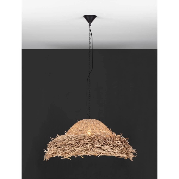 Ekologiczna lampa wisząca ALLENDE LE44490 trawa morska beżowy