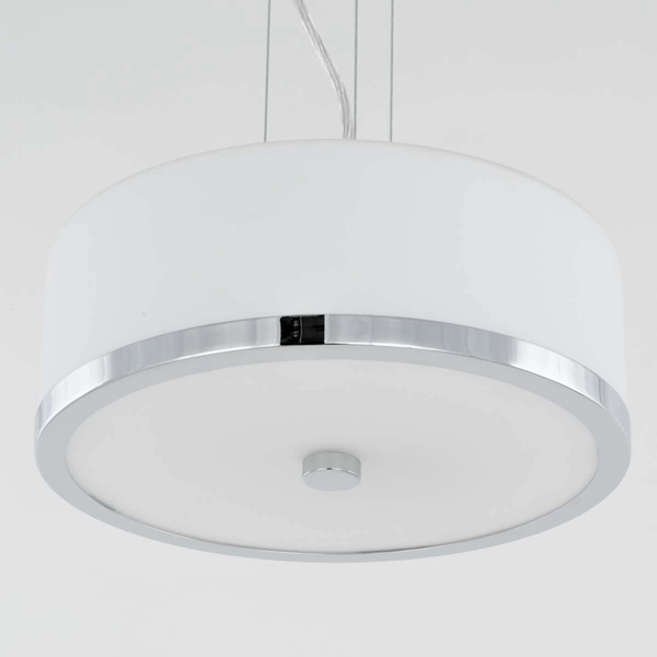 LAMPA wisząca LORIS MA01806CD-002 Italux okrągła OPRAWA zwis chrom biały