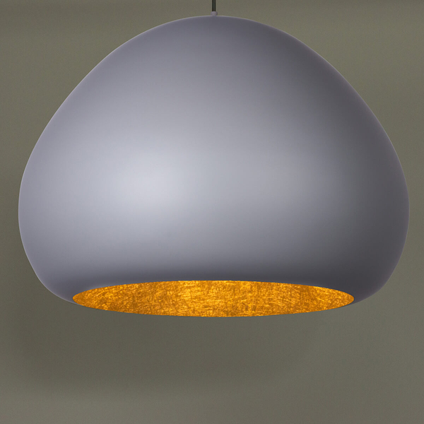 Lampa wisząca Lava 41078 Sigma zwis do sypialni szara złota