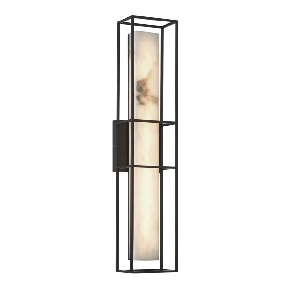 Kinkiet prostokątny Blakley QN-BLAKLEY-L-BK LED 20W 3000K IP44 czarny