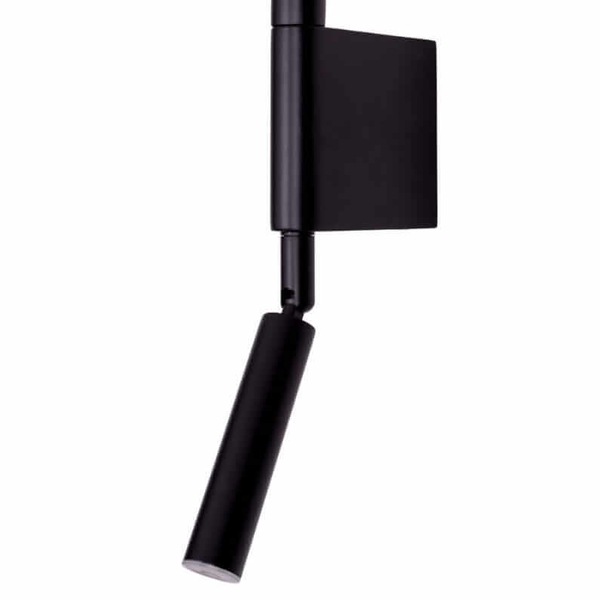 Ścienna lampa Organic W0339 Maxlight LED 2W 3000K regulacja nad łóżko czarny