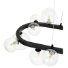 Wisząca lampa owalna ALURE MSE1501100550 molekuły przezroczyste czarne