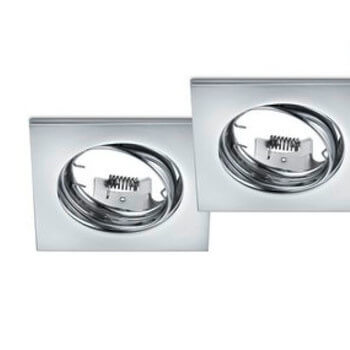 Zestaw trzech lamp sufitowych JURA 650000306 wpuszczane kwadratowe chrom
