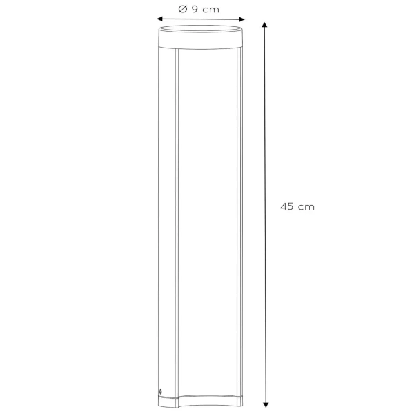 Oświetleniowa lampa stojąca COMBO 27874/45/30 LED 9W 3000K IP54 czarna