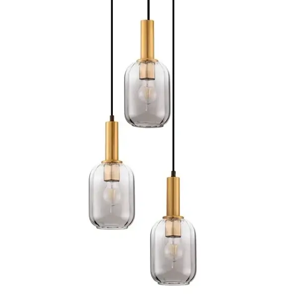 Potrójna lampa wisząca QUERISA LE45216 do jadalni złota