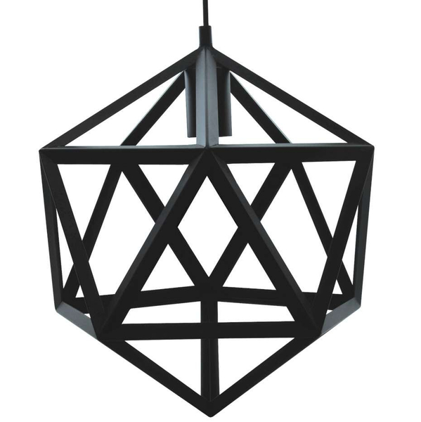 Retro LAMPA wisząca DENMARK 305534 IL MIO metalowa OPRAWA vintage zwis klatka czarna