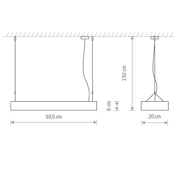 Lampa wisząca nad wyspę Soft 7545 Nowodvorski LED 16W 3000K metalowa biała