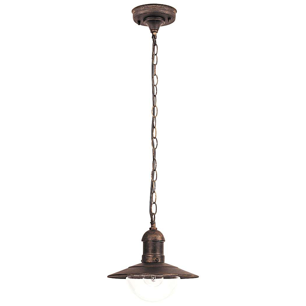 Zewnętrzna LAMPA wisząca OSLO 8737 Rabalux loftowa OPRAWA tarasowy ZWIS na łańcuchu industrialny IP44 antyczne złoto
