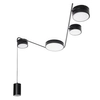 Salonowa lampa sufitowo-wisząca ZUMAIA C0250 Maxlight LED 32W 3000K okręgi czarny 