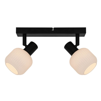 Szklana lampa natynkowa Stem R5021009A-2B Zumaline regulacja biały czarny