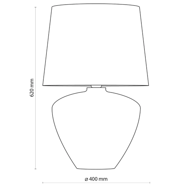 Lampka stołowa do salonu Fiord 5248 abażur z włącznikiem biała