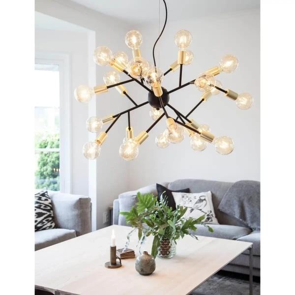 Loftowa lampa wisząca Heroes 4200460-4002 do salonu czarna