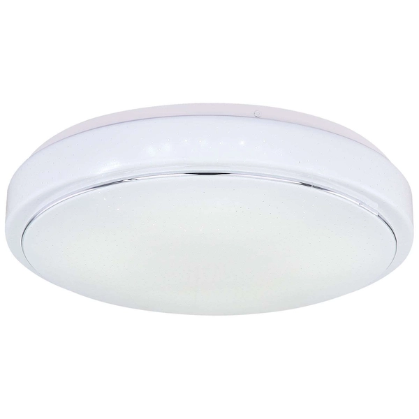 Sufitowa LAMPA plafon KALLE 48408-24 Globo metalowa OPRAWA okrągła LED 24W 3000K - 6000K biała chromowana