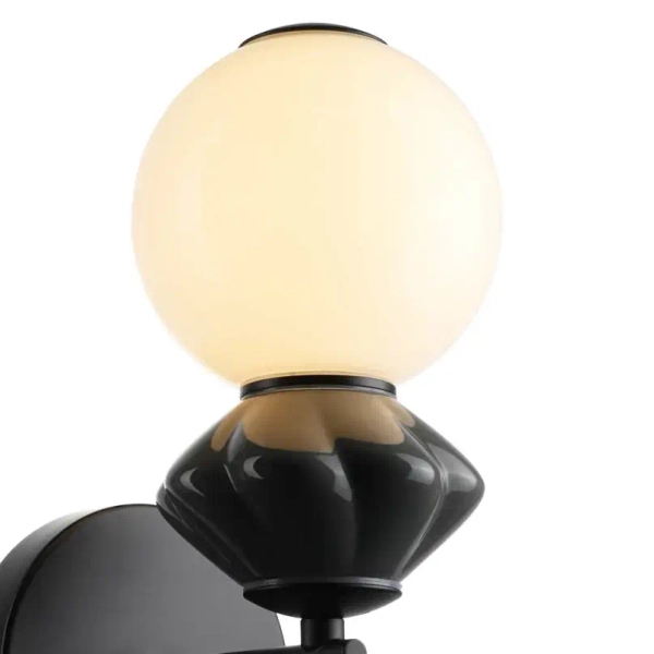 Ceramiczna lampa ścienna Balos WL-94921-1B-BK LED 5W 3000K czarny