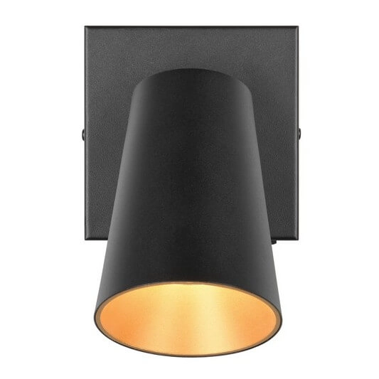 Kinkiet ścienny Sharp 817170132 Trio tuba regulowana z włącznikiem czarna