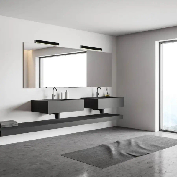 Ledowy kinkiet nad lustro 22088 LED 15W 3000K łazienkowy IP44 czarny