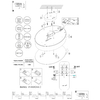Przysufitowa lampa Wiss 41744- 48 ściemniacz LED 48W 3000-6000K biała