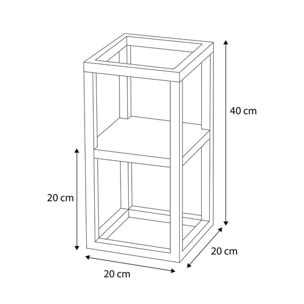 Kwietnik Kaja Home KS-01 KWIETNIK S Kaja minimalistyczny metalowy czarny