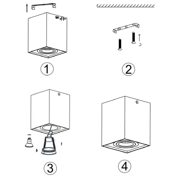 Regulowana lampa sufitowa TUBE 22953/01/02 downlight mosiądz outlet