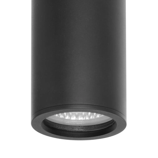 Nasufitowa lampa tuba Rima OPN-3021B-4K Italux LED 10W 4000K IP54 czarna
