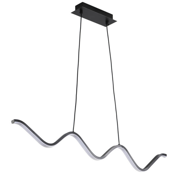 Lampa wisząca do salonu ZIGZAG ST-MD240602 BLACK LED 13W 3000K czarna