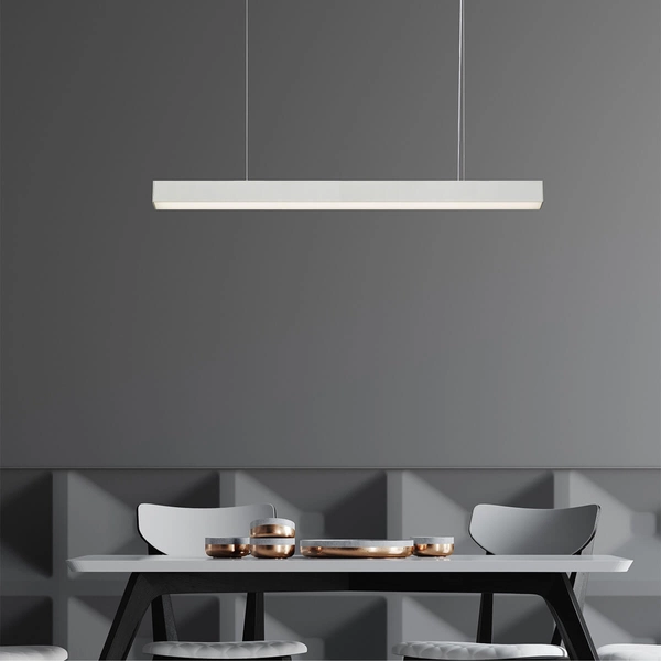 Lampa wisząca nad stół Luci LP-1401/1P L WH Smart LED 45W 3000-6000K biała