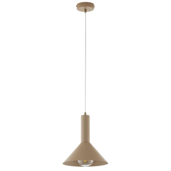 Wisząca lampa stożek VITRUM kaszmirowa 1xE27 nad stół 41544
