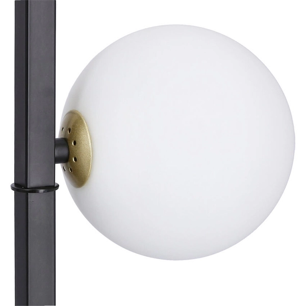 Stojąca lampa podłogowa Kama szklane kule do salonu