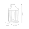 Lampa zewnętrzna REGENTS-PARK-BR Elstead dekoracyjna IP44 mosiądz