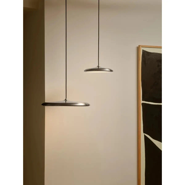 Lampa zwisająca dysk Artist 2420223034 LED 25W 3000K metalowy srebrny