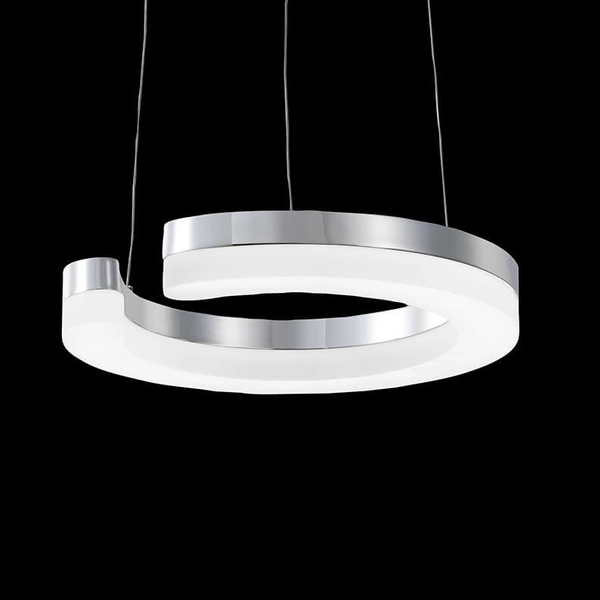 Okrągła lampa wisząca Blunder MD1202214-1A Italux LED 11,5W 3000K chrom