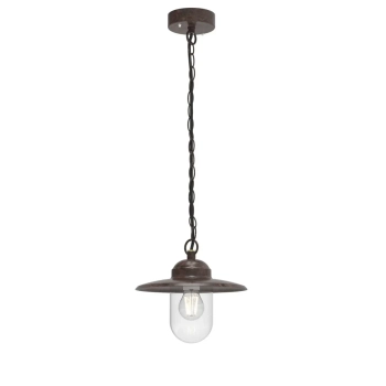 Zewnętrzna lampa wisząca Luxembourg 72805009 IP33 na łańcuchu rdzawy
