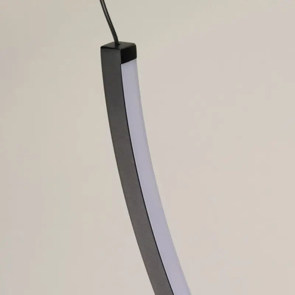 Lampa wisząca ściemnialna FLOW AZ7227 czarna LED 345W 4000K kaskadowa