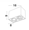 Spot lampa nowoczesna CHIVACOA LE61452 do salonu czarna