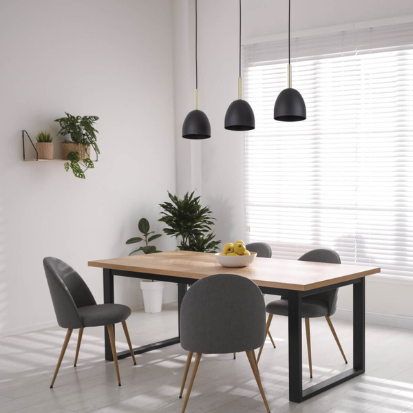 Wisząca lampa nad wyspę Nord 4871 TK Lighting potrójna metal czarny złoty
