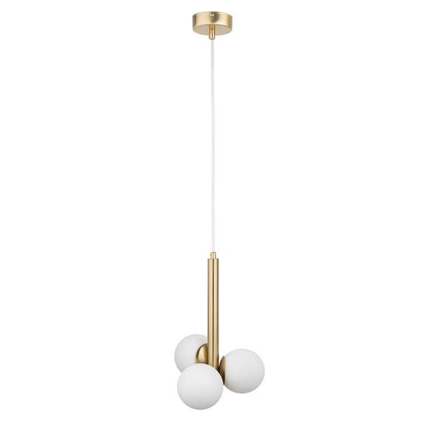 Lampa zwisająca Perla 40779 Sigma bubble do sypialni złota biała