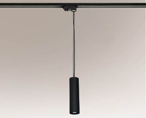 LAMPA wisząca NODA 7954 Shilo sopel OPRAWA metalowa ZWIS tuba do systemu szynowego czarna