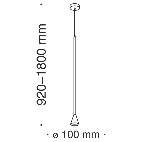 Loftowa lampa wisząca Arrow P064PL-01B Maytoni nad stół czarna