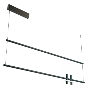 Liniowa lampa wisząca 23251 LED 14W+20W 3000K listwa czarna